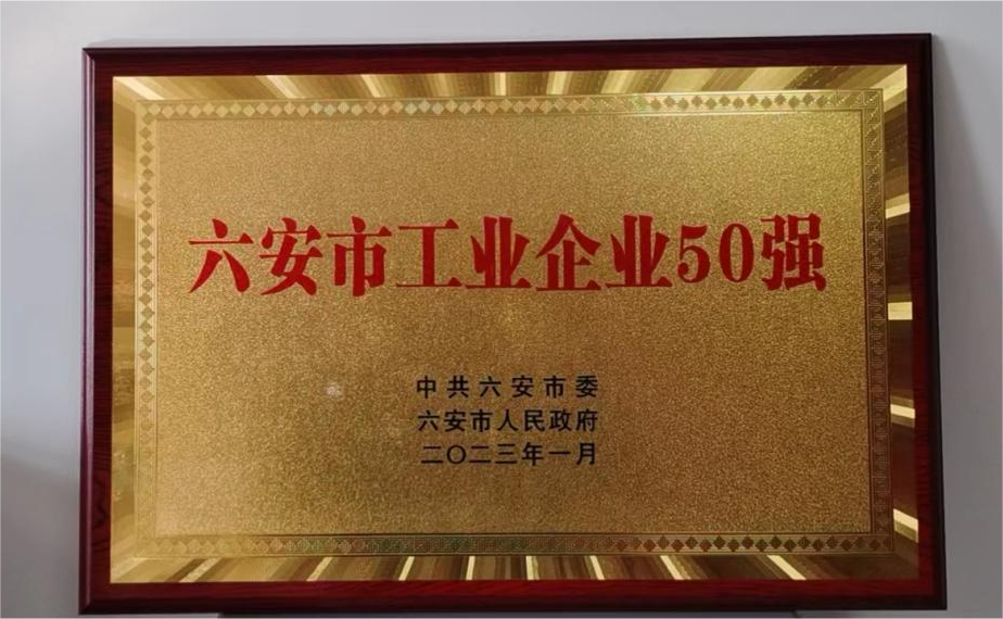 礦產公司榮膺“六安市工業(yè)企業(yè)50強”