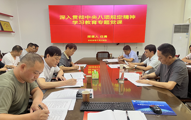 淠河水能公司黨支部開(kāi)展專(zhuān)題黨課學(xué)習(xí)活動(dòng)